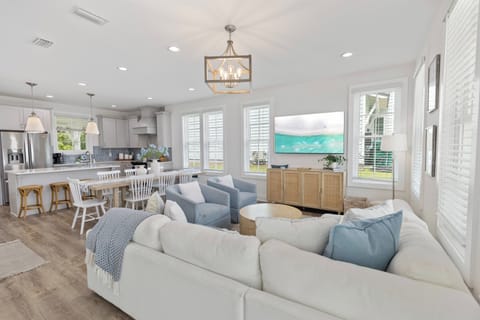 Relax in this bright, airy living space.