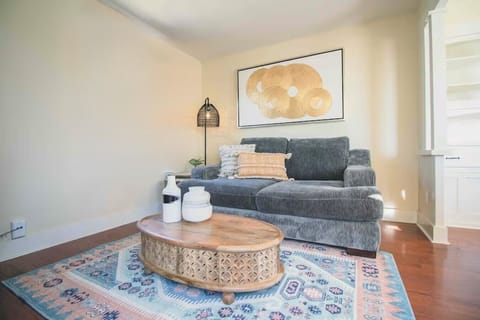 Living space with smart tv