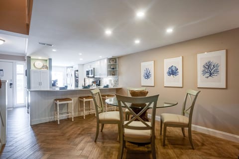 Gather for Delicious Meals in the Dining Area & in your Fully Stocked Kitchen