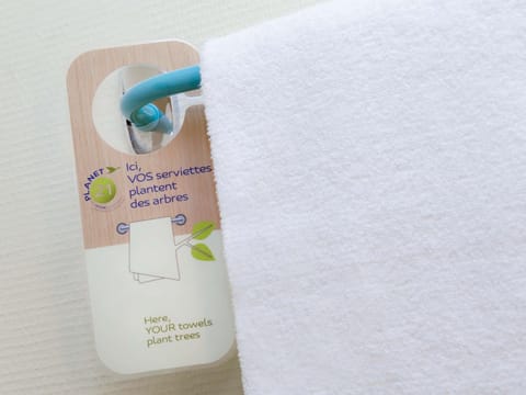 Hypo-allergenic bedding, desk, blackout drapes, soundproofing