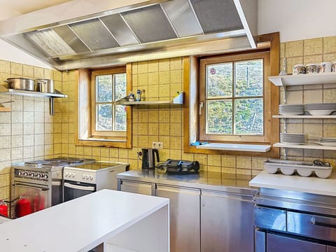 Kitchen, Kitchen Appliance, Countertop, Major Appliance, Interior Design, Flooring, Wood, Cabinetry, Ceiling, Home Appliance