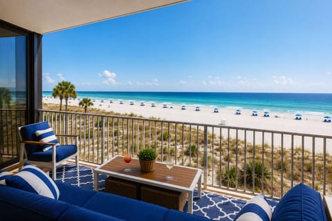 Enjoy unobstructed Gulf views from your private oversized balcony.