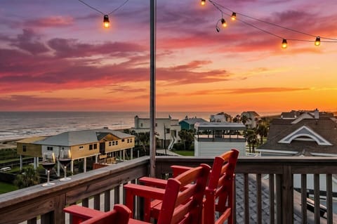 The Only Roof Top Bar in Galveston! Sunset is spectacular! 
