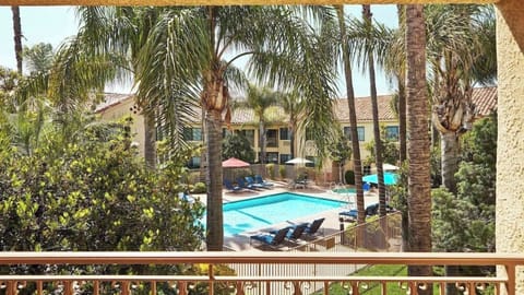 Balcony with Pool View