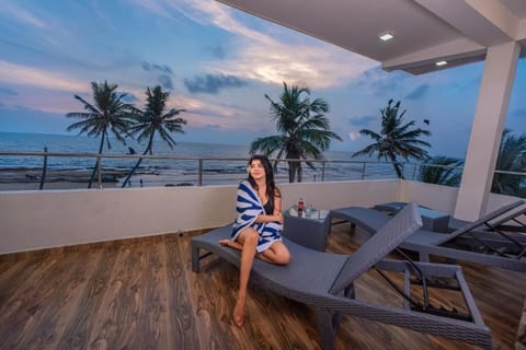 Deluxe Double Room, Balcony, Sea View | Terrace/patio