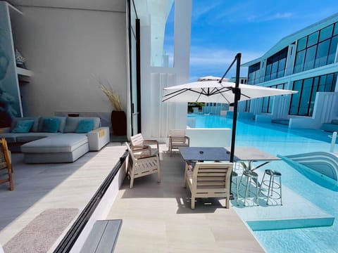 Stunning pool and sea view at Villa Q1, Replay Residence Bangrak, Koh Samui