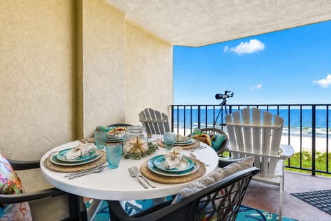 Stunning Views from Balcony with Dining Table