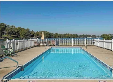 Pool on the property by the lake