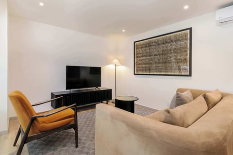 Comfortable living room with TV