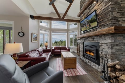 Living room and river view