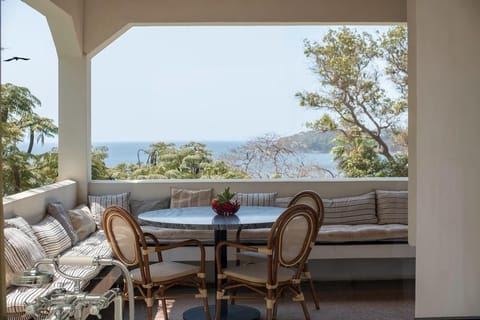 Superior Double Room, Balcony, Sea View | Outdoor dining
