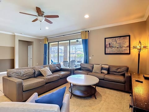 Relax and recharge in the main living area