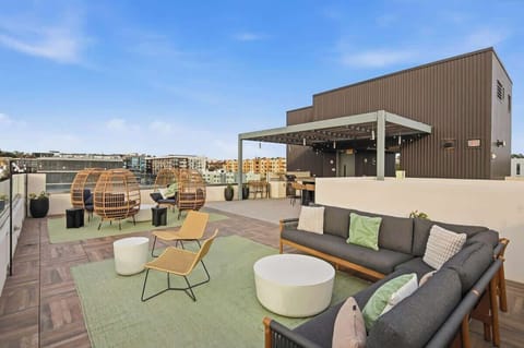 Luxury Rooftop Amenities at Sunset 🌇✨