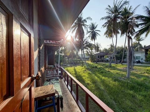 Modern tropical house exterior with private entrance