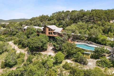 Two Luxury Homes with lake views on several acres with pool and private hiking trails next to Villa Antonia