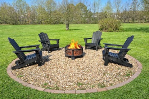 Gather, relax, and enjoy evenings around the fire pit in our spacious backyard