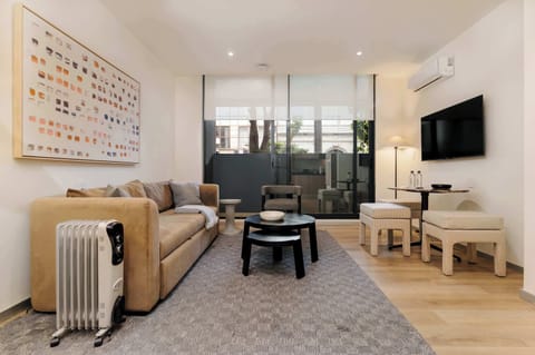 Cozy living room with comfortable seating.
