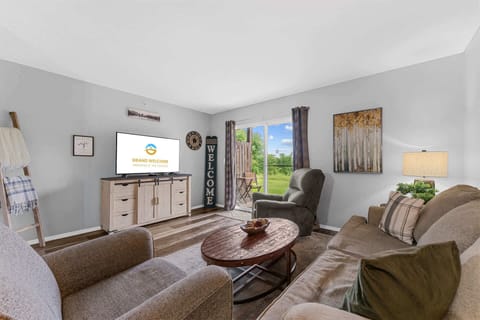 Curl up in the inviting living room & stream your favorites on the smart TV​