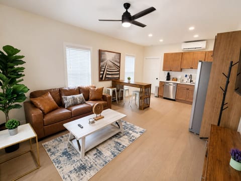 Living room and kitchen