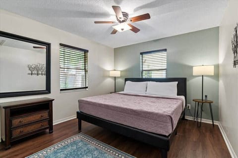 A king bed fit for royalty.