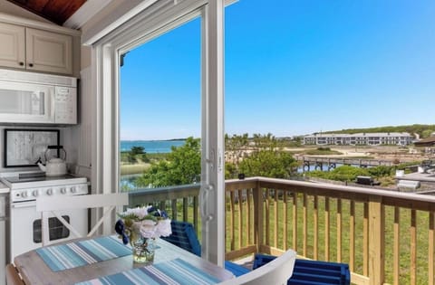 waterfront dining inside, or dine out on the private deck