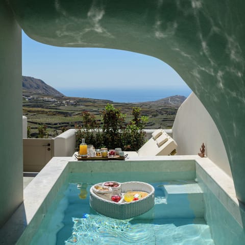 Deluxe Suite with Heated Plunge Pool and Sea View | View from room