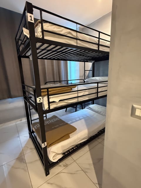Premium bedding, down comforters, blackout drapes