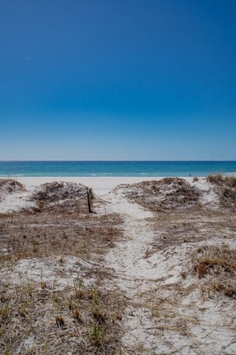 Beach view from the deck - less than 50 yards to the water