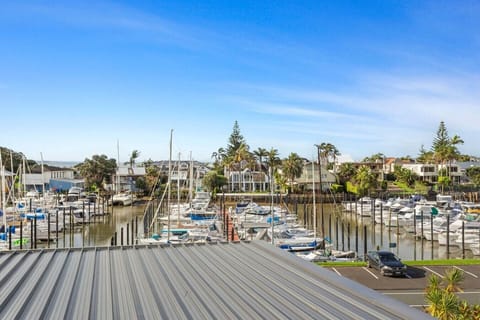 Spectacular marina views from the lunge and kitchen
