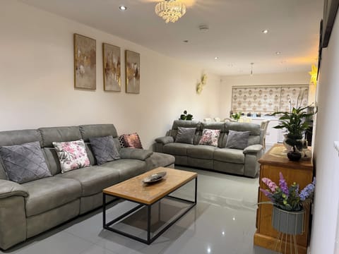 Sitting room with  open plan kitchen diner