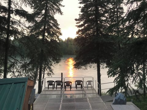 Enjoy the World Famous Kenai River from our large private deck.