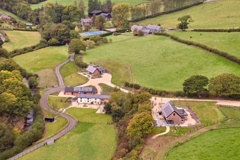 Aerial view of Original Hideaway, Powys