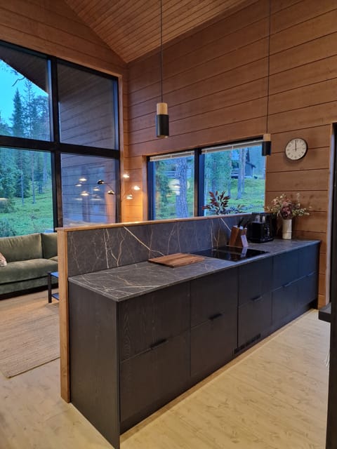 Villa, 4 Bedrooms, Sauna | Private kitchen | Coffee/tea maker, full-size fridge, microwave, stovetop