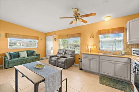 Open floor plan — living, dining, and kitchen all in one easy space