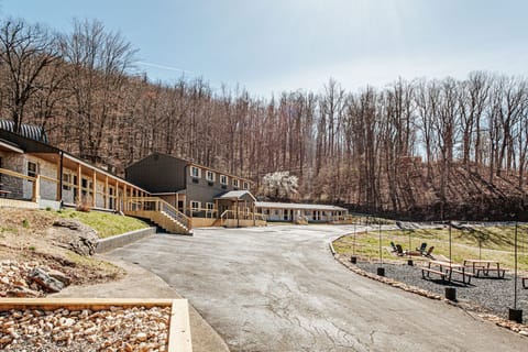 Experience the charming exterior with easy access and inviting spaces to connect.