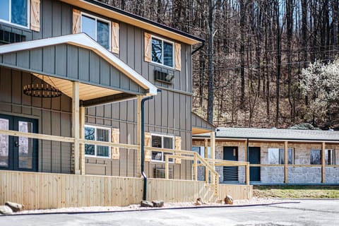 Relax on the porch and take in the inviting architectural details of your surroundings.