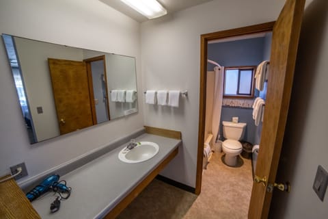 Standard Room, 2 Queen Beds | Bathroom | Free toiletries, hair dryer, towels