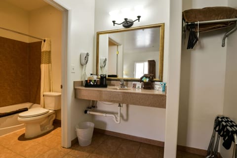 Deluxe Room, 1 King Bed | Bathroom | Bathtub, free toiletries, hair dryer, towels