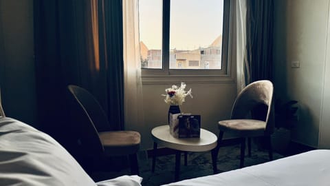 Luxury Double or Twin Room, pyramids View | Desk, laptop workspace, free WiFi