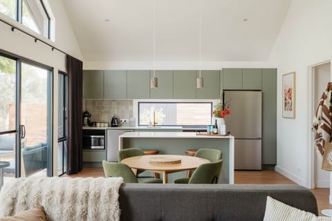 The open plan living area offers the perfect space to unwind after a day of exploring 
