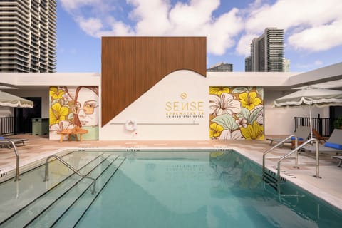 The Sense rooftop pool.