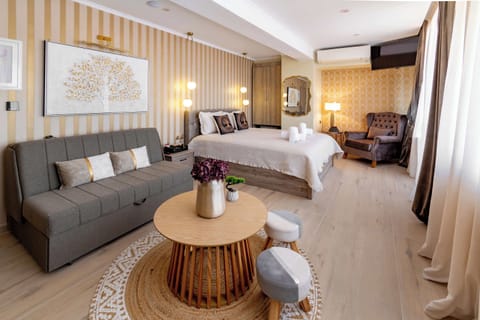 Elegant Suite with Contemporary Living Area