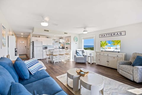 Unwind in the comfortable living area after a day spent exploring Hatteras Island.