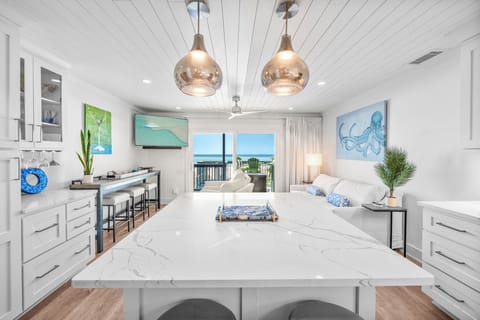Welcome to Seagull Villas 4! This beautifully Remodeled, Beachfront Townhome offers Gulf Views Galore and your very own Private Beach! 