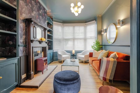 Edwardian character meets boutique comfort in this elegant lounge.