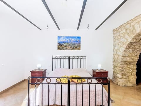 Furniture, Interior Design, Floor, Flooring, Ceiling, Apartment, Bed, Bedroom, Room, Bed Frame