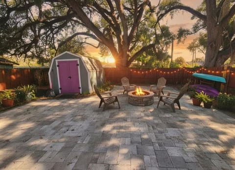 backyard area