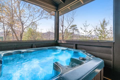 Hot tub retreat awaits. And, soak in tranquility while enjoying breathtaking mountain views!