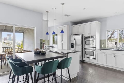 Full kitchen with plenty of room, all major appliances, and all cooking and dining essentials