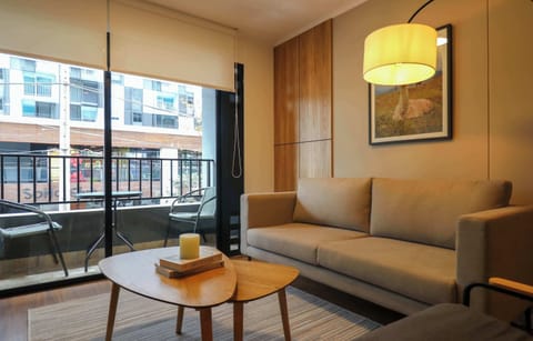 Comfortable lounge area filled with natural light
